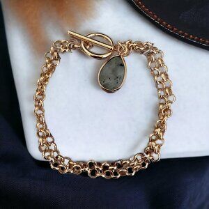 UNWRITTEN Labradorite Stone Pendant Bracelet